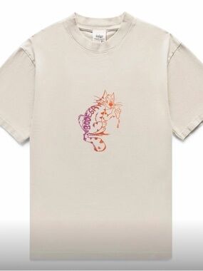 Bodega Cat S/S Tee Ecru SZ: XL